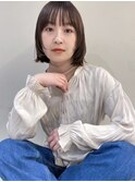 ボブ　レイヤー　前髪あり　アレンジ