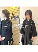 袴着付け　ヘアセット