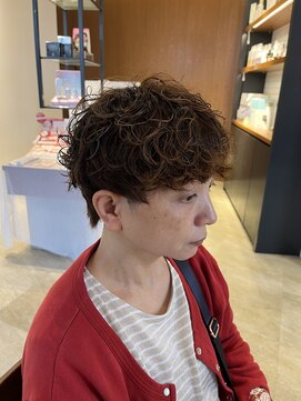 サラビューティーサイト 志免店(SARA Beauty Sight) 【琉希也style】ショートパーマで朝のスタイリングを楽に