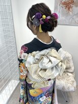 オニキス(ONYX)&nbsp;成人式振袖着付け＋シニヨンアレンジ【chisato】