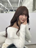 フォンズ(FONS) グレージュカラー/韓国トレンドくびれヘア/ロングレイヤーカット