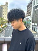 無造作ツイストスパイラルパーマ×フェードマッシュ（船橋）