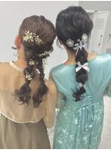 ヘアセット編み下ろし