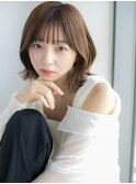 #30/イメチェン/ホワイトブロンド/外ハネボブ/ワイドバング/仙台