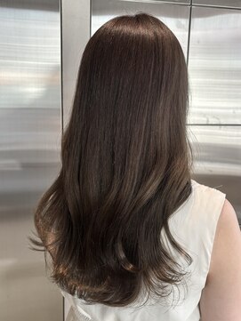 オーガニック リブ 川越(organic+live) 冬の◎ヘーゼルベージュ×ブリーチなし透明感ロング