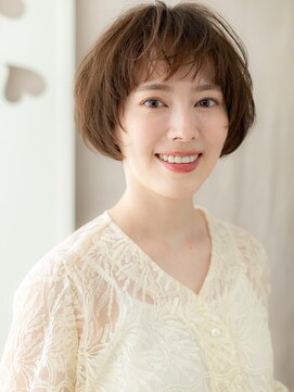 カバーヘア ブリス 上尾西口店(COVER HAIR bliss) ラウンドバング大人美人グランマッシュルームヘアY上尾30代40代