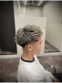 フェード×ホワイトメッシュ