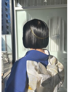 ザザ 高田馬場(ZA/ZA) ボブタイト水引アレンジ