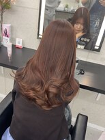 サイ(PSY)&nbsp;ブリーチなしダブルカラー／ピンクブラウン/透明感カラー/池袋