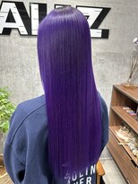 オルズ 渋谷(ALLZ)&nbsp;ビビットパープルダブルカラーケアブリーチケアカラーハイトーン