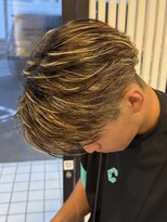 リベラル(liberal) メンズハイライト毛流れパーマ