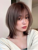 ロッソ 大橋店(Rosso)&nbsp;モーヴブラウンのくびれボブ【大橋】