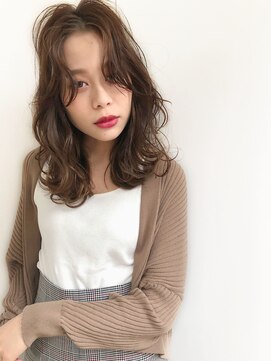 ジェム(GEM) ココアベージュ・まろやかカラー・センター分け