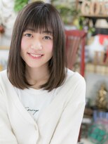 カバーヘア イヴ 戸頭店(COVER HAIR EVE)&nbsp;大人かわいい黒髪ワンカール小顔ロブスタイルg戸頭20代30代40代