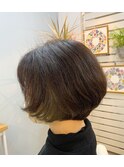 インナーカラーボブ