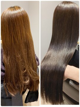 チェレ ロッソ 金剛店(Chere rosso) パーソナルカラー&髪質改善(ビフォーアフター))