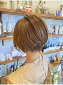 ショート×ベージュ