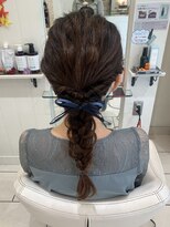 エクリフルール(equri fleur) 【目黒】編みおろしアレンジ/結婚式/ヘアセット