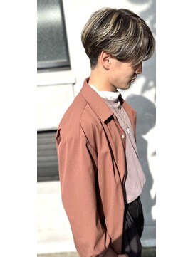 ベビーフェアリー 西宮北口店(Baby Fairy) 毛流れセンターパート×ハイライト