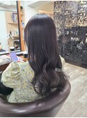アッシュグレージュ/グレージュ/ブリーチなしカラー