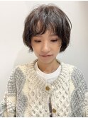 伸ばしかけショートに♪顔周りレイヤーマッシュショート短め前髪