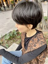 ハルキ ミナト ジャパン オオサカ(HARUKI MINATO japan OSAKA)&nbsp;40代50代小顔似合わせカットくびレイヤーエモージュ大人可愛い