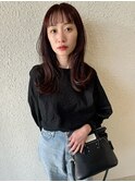 チェリーブラウン 顔周りレイヤー