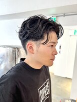 マカロニコースト(macaroni coast)&nbsp;メンズツーブロックパーマハンサムショート