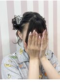 ガーリースタイル/心斎橋/ヘアメ/セットサロン