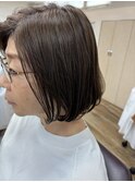 しっとり丸みミディボブ