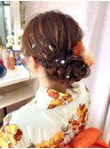 ゆるシニヨン【品川/ヘアセット/着付け】