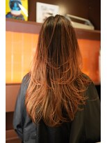 ノラキチジョウジ(NORA KICHIJOJI)&nbsp;バレイヤージュ外国人風ハイライトカラーハイレイヤーカット