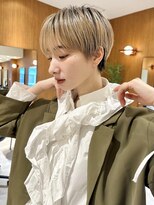 ヤイエ 青山店(yiye)&nbsp;マッシュショート丸みショートボブくびれショート金髪ショート