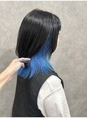 オーシャンブルー×ダークグレー