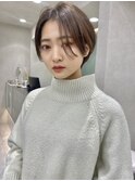 大人美人ショート/イメチェンヘアスタイル/外ハネボブ