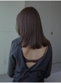 透明感髪質改善ベージュダブルカラーミルクティーグレージュ