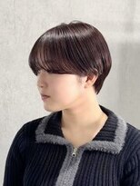 マッシュショート/チェリーレッド/マロンベージュ/表参道