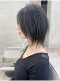 No Stylingでも可愛い暗髪ウルフ　ウルフカット