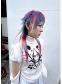 ウルフカットレイヤーカットハイレイヤーデザインカラー