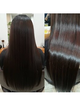 極強な癖もまっすぐストレートに！ブリーチ毛でもうる艶ストレートが叶うのが嬉しいポイント★