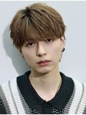 シースルーマッシュ韓国ヘアカルマパーマ韓国マッシュ黒髪