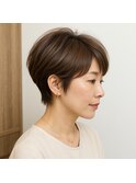 美フォルムショートレイヤー　20代 30代 40代 50代 60代髪質改善