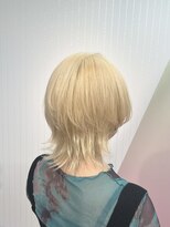 ウサギジュニア(ウサギjr.)&nbsp;抜きっぱなしブリーチ ミニウルフ 金髪