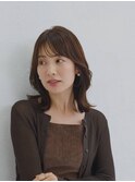 透明感ブラウン×ミディアムレイヤー