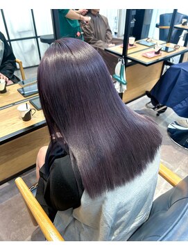 コビーバイジーナ 梅田茶屋町(Coby by Zina) ラベンダーカラー/ブリーチ【hina】