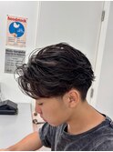 メンズカットフェザーパーマニュアンスパーマ札幌バスセンター