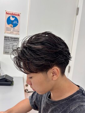 テンション(tension) メンズカットフェザーパーマニュアンスパーマ札幌バスセンター