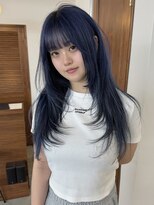 リヴ オオサカ(LIV OSAKA)&nbsp;ネイビーブルー/くすみブルー/ダブルカラー/大阪梅田