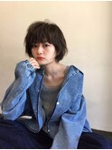[people] ニュアンスショート×カーキアッシュ