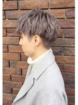 ピチカート(pizzicato) グランジツーブロックマッシュ  アッシュグレージュ